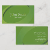 Modern Green Swish Apothecary Visitekaartje (Voorkant / Achterkant)