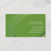 Modern Green Swish Apothecary Visitekaartje (Achterkant)