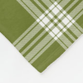 Modern Green Tartan Pset Fleece Blanket (Hoek)