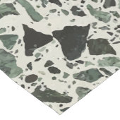 Modern Green Terrazzo Korte Tafelloper (Hoek)
