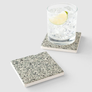 Modern Green Terrazzo Stenen Onderzetter