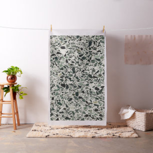 Modern Green Terrazzo Stof