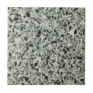 Modern Green Terrazzo Tegeltje