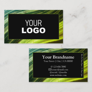 Modern Green Wavy Houten Houten Stijl Lijst Voeg L Visitekaartje