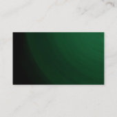 Modern Green White Stripe Trendy Professional Visitekaartje (Achterkant)