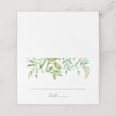 Modern Greenery Botanical Foliage Leaves Navy (Buitenkant ongevouwen)
