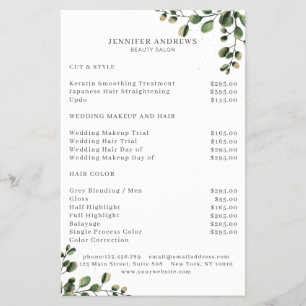 Modern, Greenery Flyer