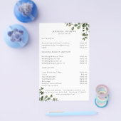 Modern, Greenery Flyer (Enkel)