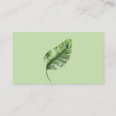 Modern Greenery Leaf Baby shower Book for Baby Informatiekaartje (Achterkant)