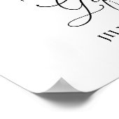 Modern Greenery Lemon Floral Kaarten & Geschenken  Poster (Hoek)