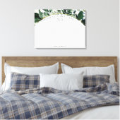 Modern Greenery wedding guest book alternatief Canvas Afdruk (Insitu (Slaapkamer))