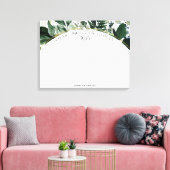 Modern Greenery wedding guest book alternatief Canvas Afdruk (Insitu (Woonkamer))