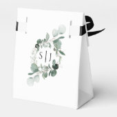 Modern Greenery White Wedding Bedankt Bedankdoosjes (Achterkant)