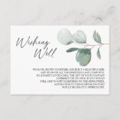 Modern Greenery White Wedding Good Informatiekaartje (Voorkant)