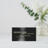 Modern Grey Black Consultant Visitekaartje (Staand voorkant)