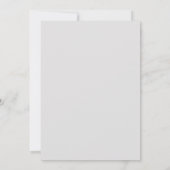 Modern Grey Butterflies Baby shower Invitation Kaart (Achterkant)