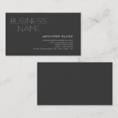 Modern Grey Consultant Visitekaartje (Voorkant / Achterkant)