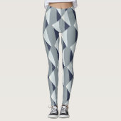 Modern Grey Fade Abstract Leggings (Voorkant)