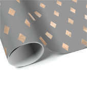 Modern Grey Gold Pattern Cadeaupapier (Rol Hoek)