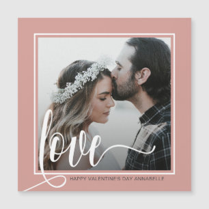Modern Grey Love Script Photo Valentijnsdag