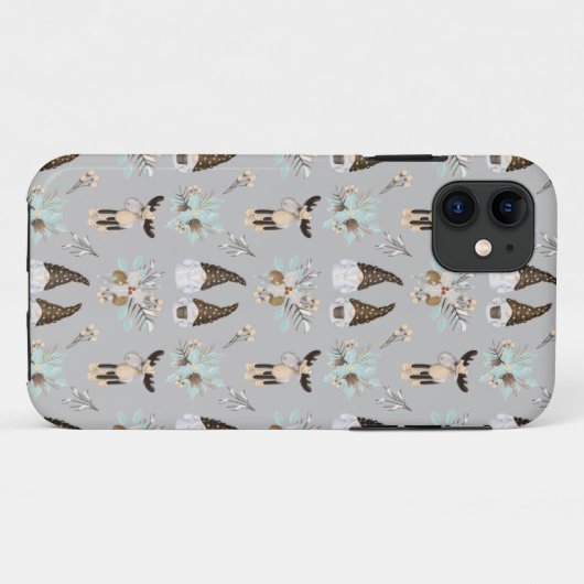 Modern Grey Neutral Gnome Hoesje-M Case-Mate iPhone Case (Achterkant (horizontaal))