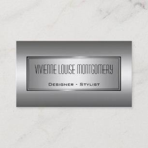 Modern Grey Professional Designer Visitekaartje