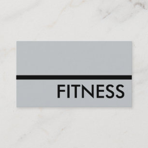 Modern Grey Professional Fitness Visitekaartje