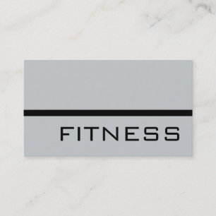 Modern Grey Professional Fitness Visitekaartje