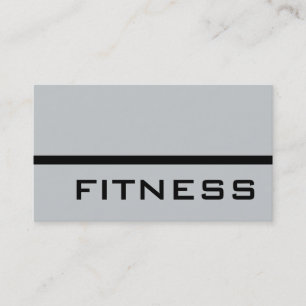 Modern Grey Professional Fitness Visitekaartje