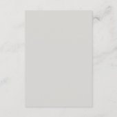 Modern Grijs Elegant Script Eenvoudig QR Bruiloft Informatiekaartje (Achterkant)