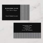 Modern grijs en zwart ontwerp visitekaartje (Voorkant / Achterkant)
