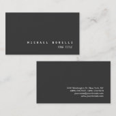 Modern grijs esthetisch professioneel Visitekaartj Visitekaartje (Voorkant / Achterkant)