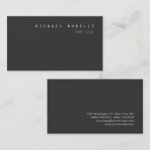 Modern grijs stijlvol professioneel Visitekaartje (Voorkant / Achterkant)
