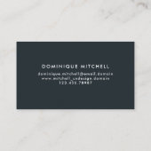 Modern grijs Waterverf Visitekaartje (Achterkant)