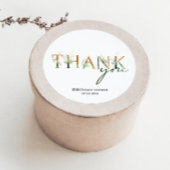 Modern groen Baby shower dank je wel Ronde Sticker