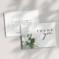 Modern groen Baby shower flat dank u kaart