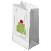 Modern Groen Cadeau Klein Cadeauzakje (Voorkant Gekanteld)