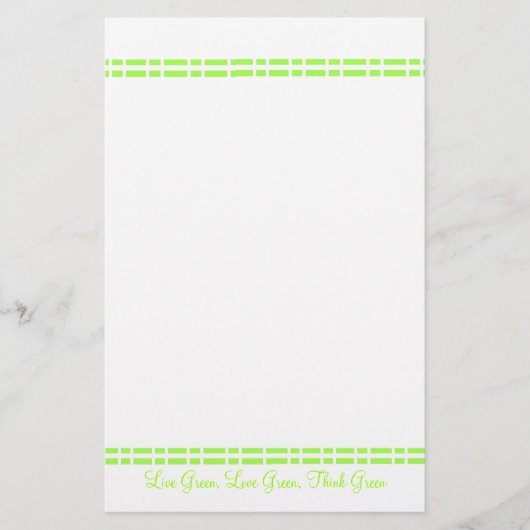 Modern Groen Design Briefpapier (Voorkant)