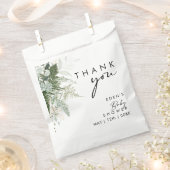 Modern groen en goud Baby shower dank u Bedankzakje (Geknipt)