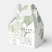 Modern groen en goud Baby shower Favor Boxes Bedankdoosjes (Voorkant Zijde)