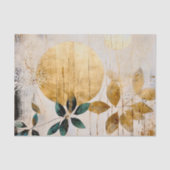 Modern groen en goud tissuepapier (Voorkant)