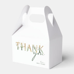 Modern groen en gouden Baby shower Favor Box Bedankdoosjes