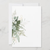 Modern groen en gouden koppels Baby shower Kaart (Achterkant)