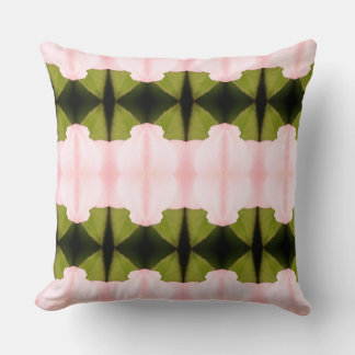 Modern groen en roze kussen