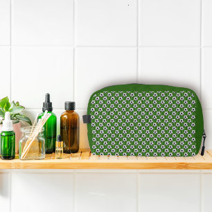 Modern groen Europees voetbalpatroon Toilettasje