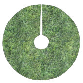 Modern groen graspatroon Kerstmis Kerstboom Rok (Voorkant)