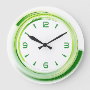 Modern groen grote klok