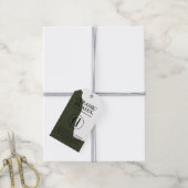 Modern groen productlogo hangtag cadeaulabel (Met Touw)