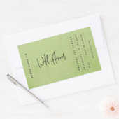 Modern groen rustiek label (Envelop)