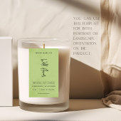 Modern groen rustiek label